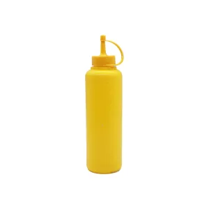 Plastic Squeeze Sauce Bottle 250ml Yellow 1pc 12109