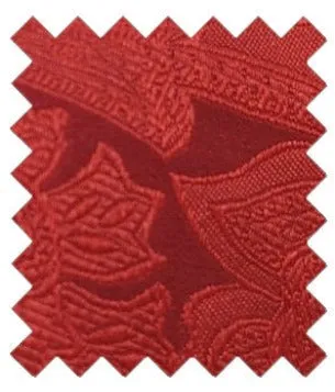 Red Paisley Silk Wedding Swatch