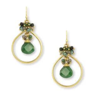 Robin Dark Green Earrings