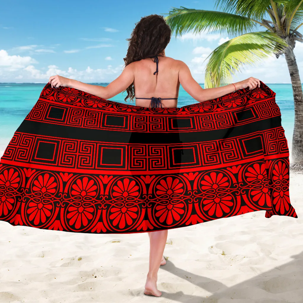 Sarong Black & Red