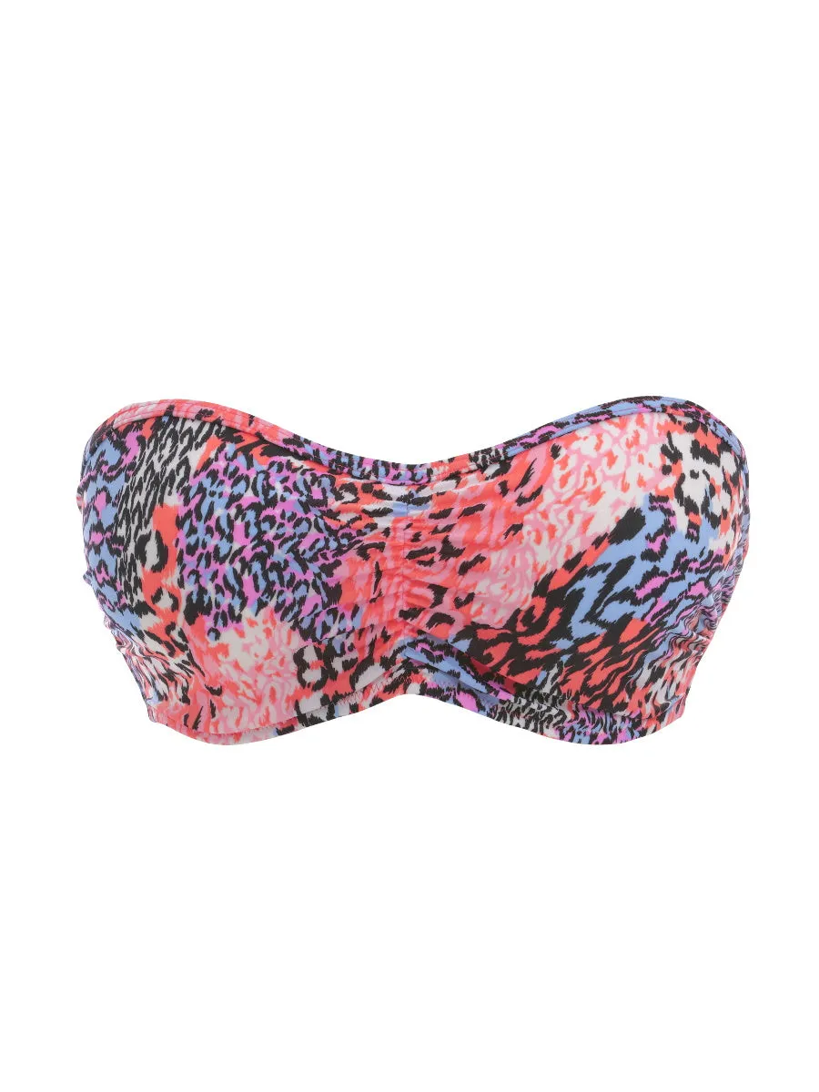 Serengeti Haze Bandeau Bikini Top - Multi