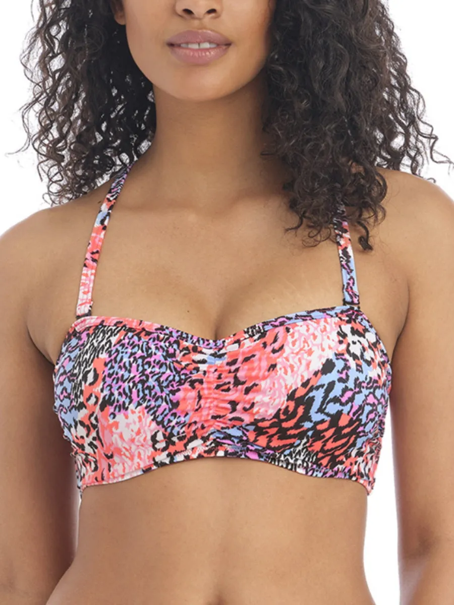 Serengeti Haze Bandeau Bikini Top - Multi