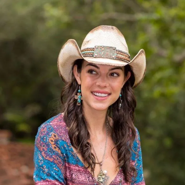 Stampede Western Hat - The Sequoia with Turquoise band