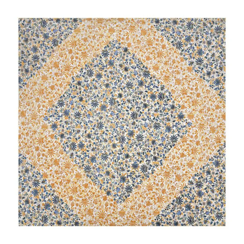 Stevie Floral Bedsheet - Blue & Yellow
