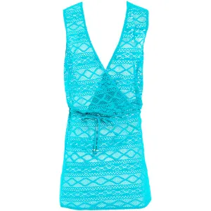 Sundance Deep Ocean Blue Beach Cover-Up Dress - Freya Swim