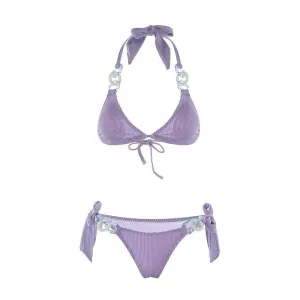 Two Piece Bikini Set With embellished Rings By Sinderella