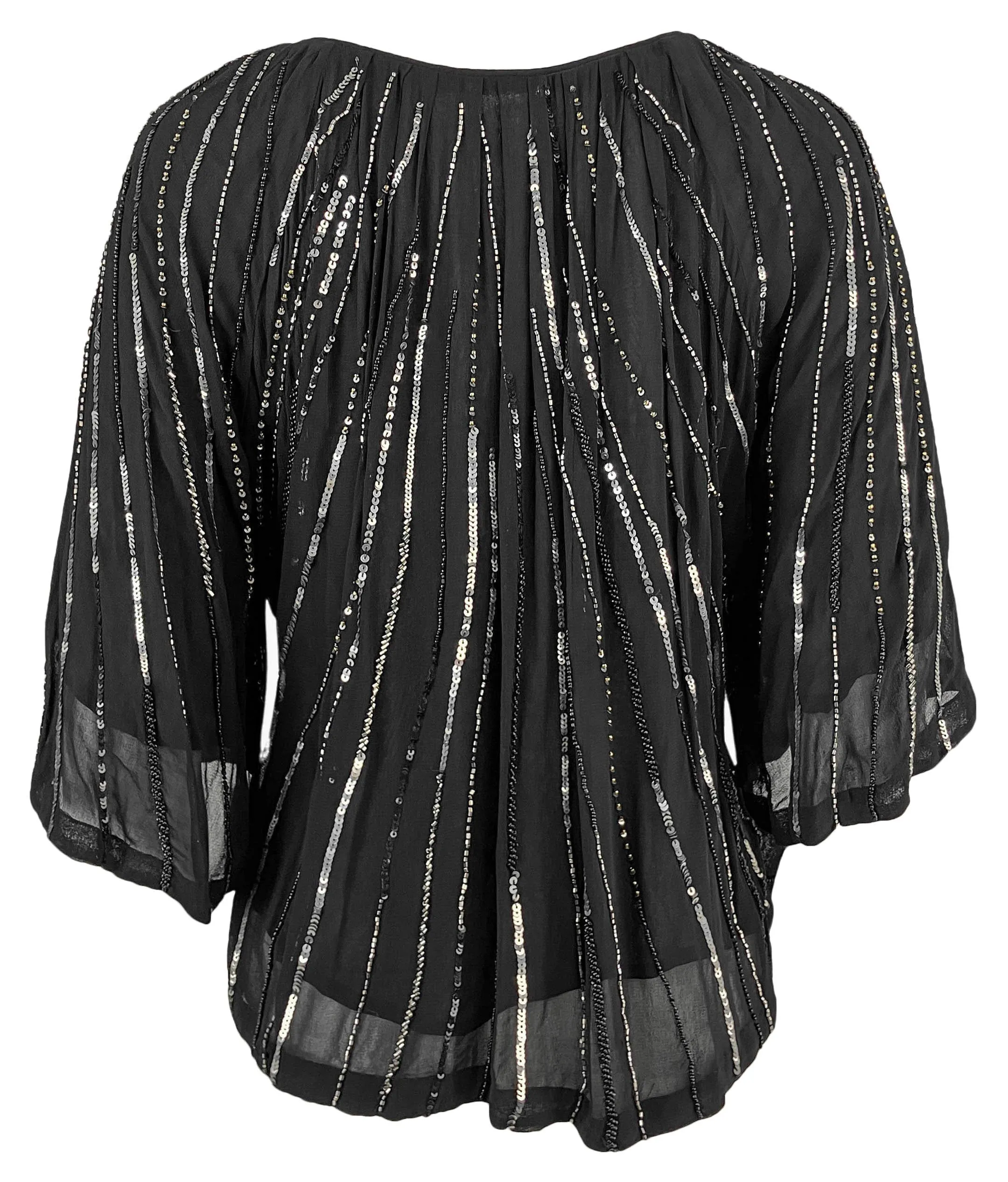 Velvet by Graham & Spencer Barbara Embellished Blouse in Black