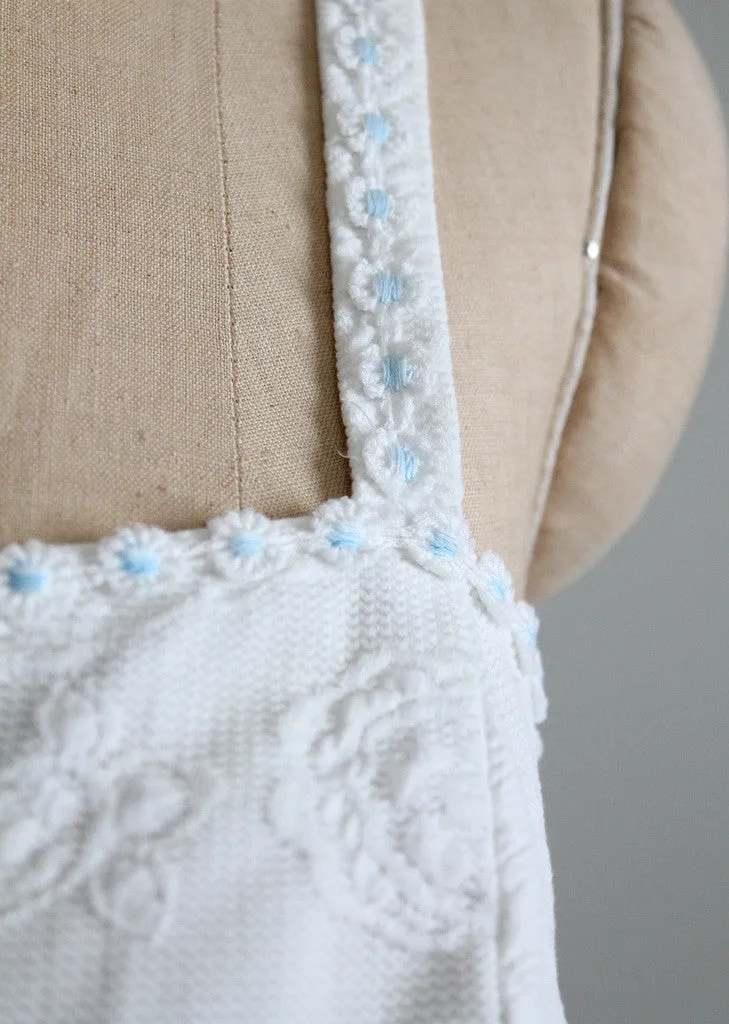Vintage 1950s White Playsuit Swimsuit