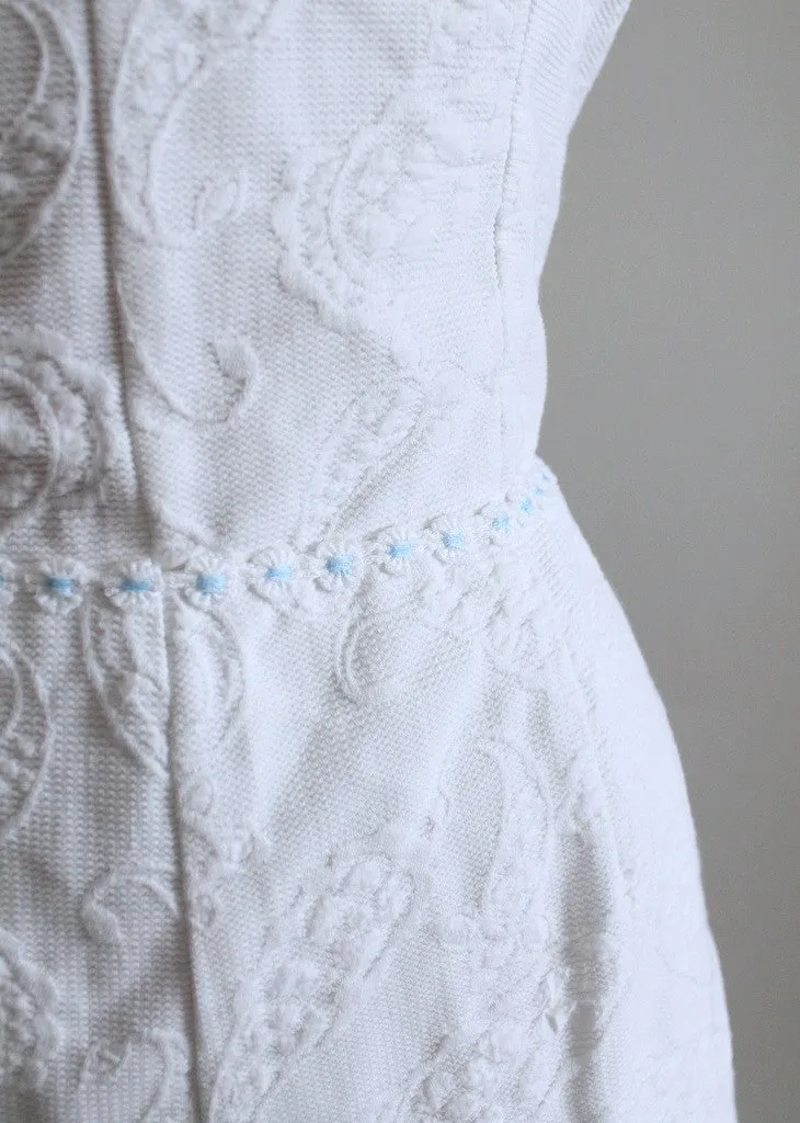 Vintage 1950s White Playsuit Swimsuit