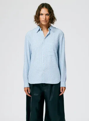 Viscose Gingham Classic Men's Shirt