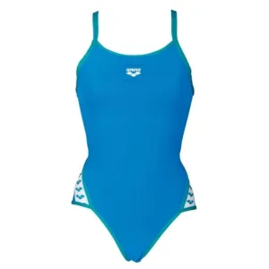 WOMEN'S TEAM STRIPE SUPERFLY BACK ONE PIECE - PIX BLUE