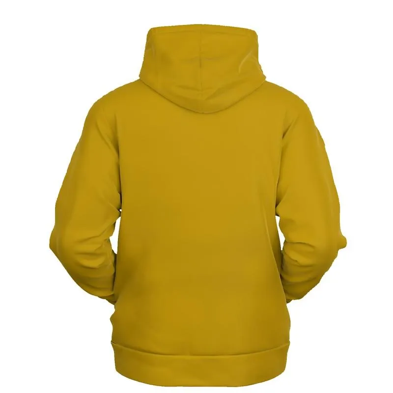 Yellow Gold Hoodie | Unisex | with PLUS sizes | C0M25Y100K30