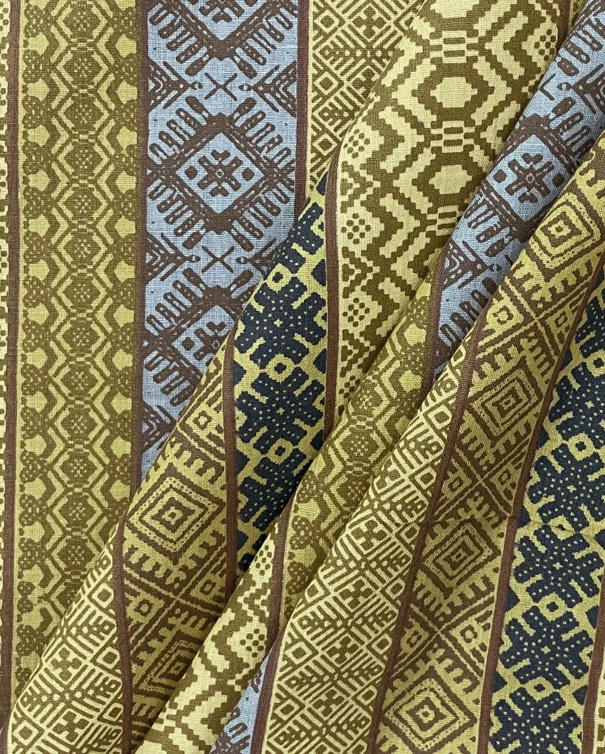 Yellow Veda Pure Cotton Single Bedsheet With Pillow Cover | 90 x 60 inches