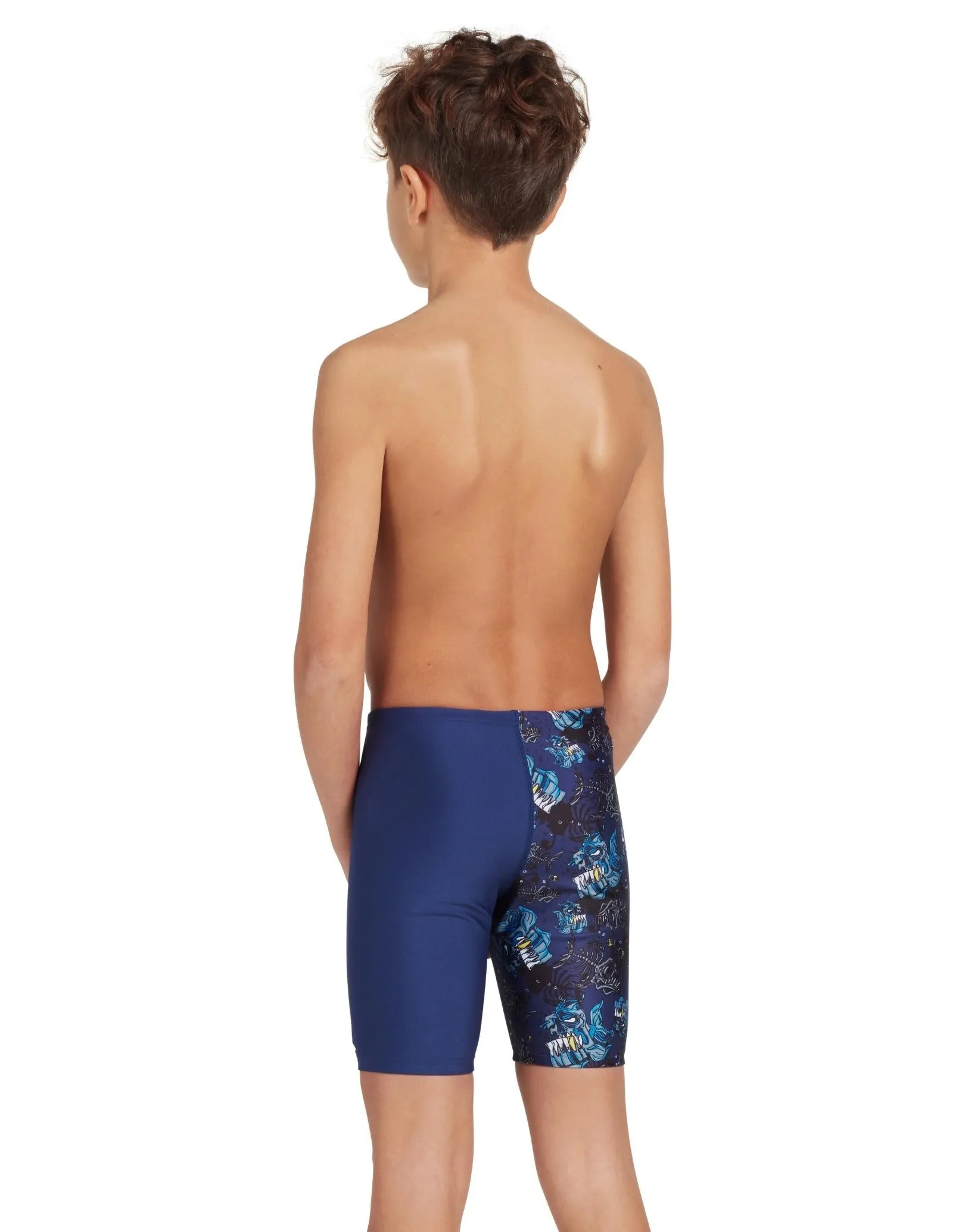Zoggs Boys Devil Fish Mid Jammer - Navy