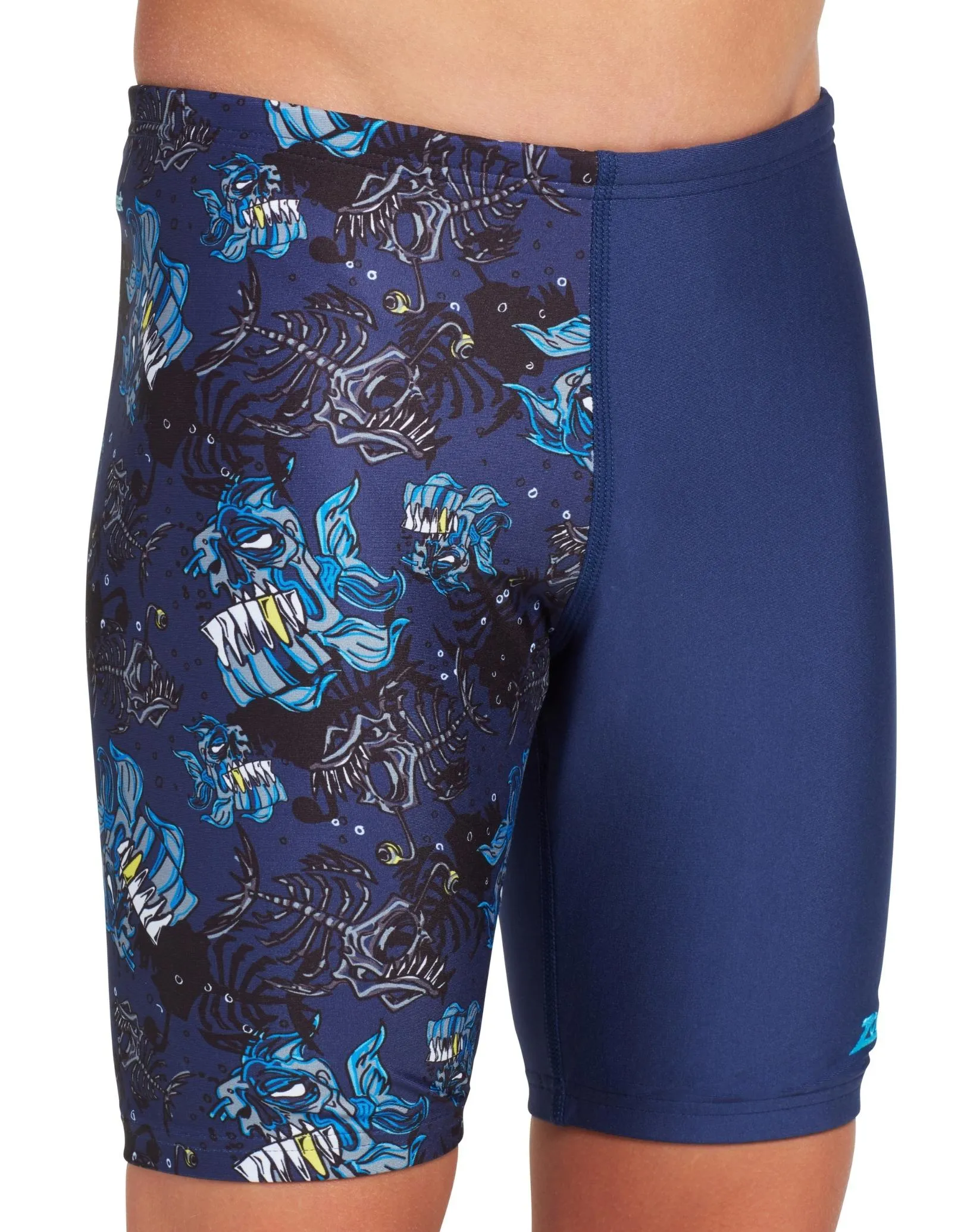 Zoggs Boys Devil Fish Mid Jammer - Navy